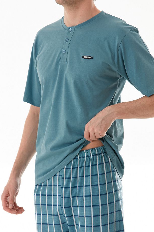 Ekose Desenli Pijama Takımı - 6