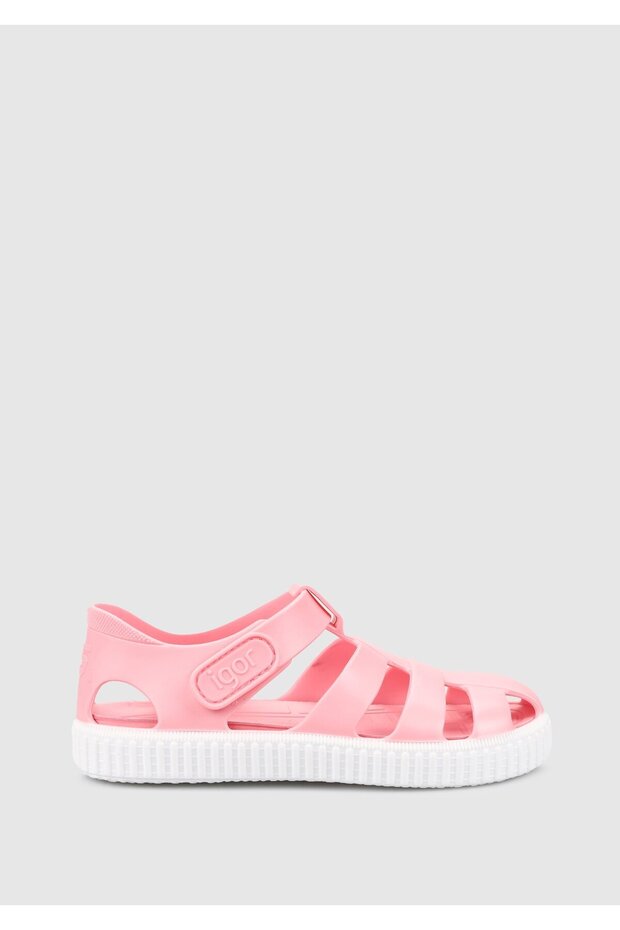 Roze ravne sandale za devojčice - 1