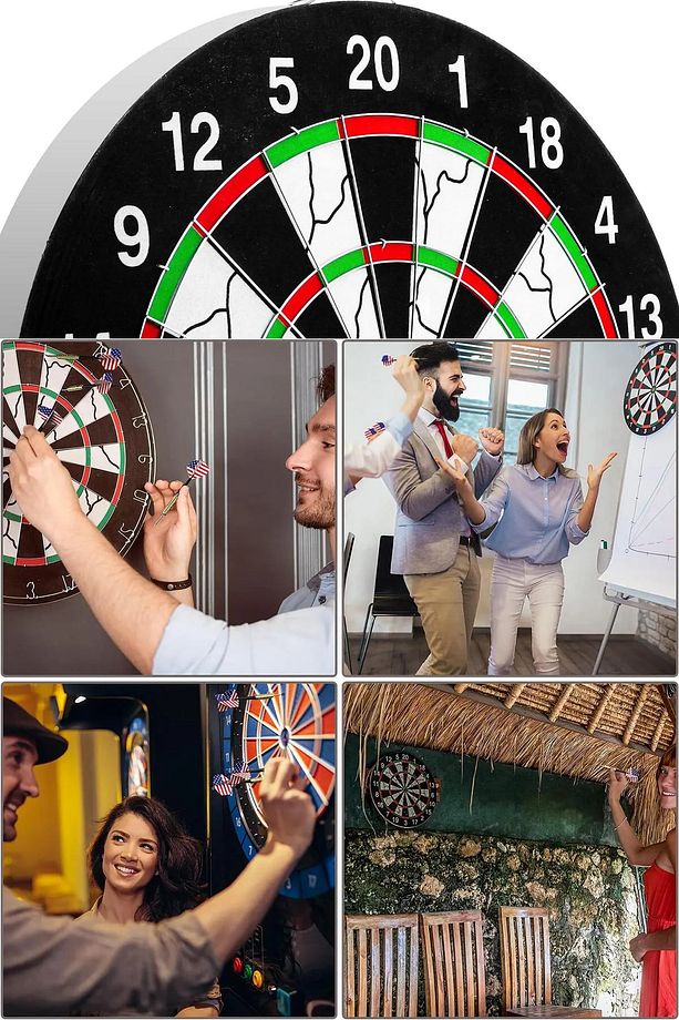 Eğlenceli Oyun 6 Oklu Dart Seti Magnet Ok Atma Dartboard Hedef Tahtası - 6