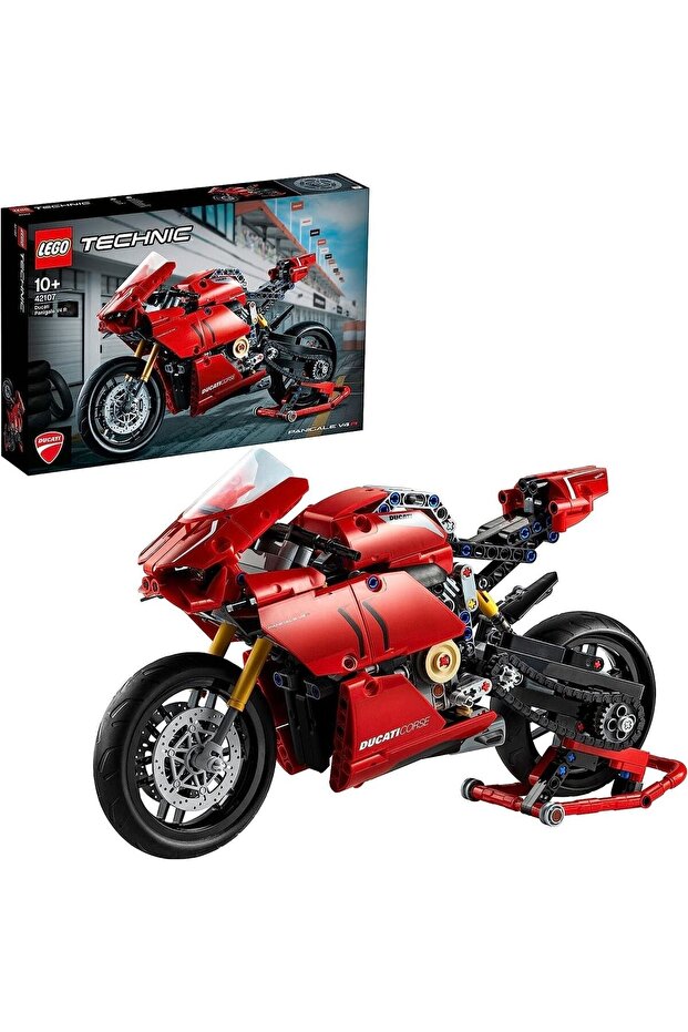® Technic Ducati Panigale V4 R 42107 - Car Building Set for Adults (646 Pieces)