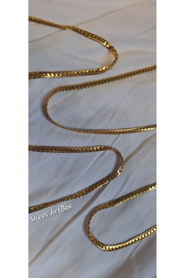 Çelik Basic Zincir Kolye Bileklik Seti - 1