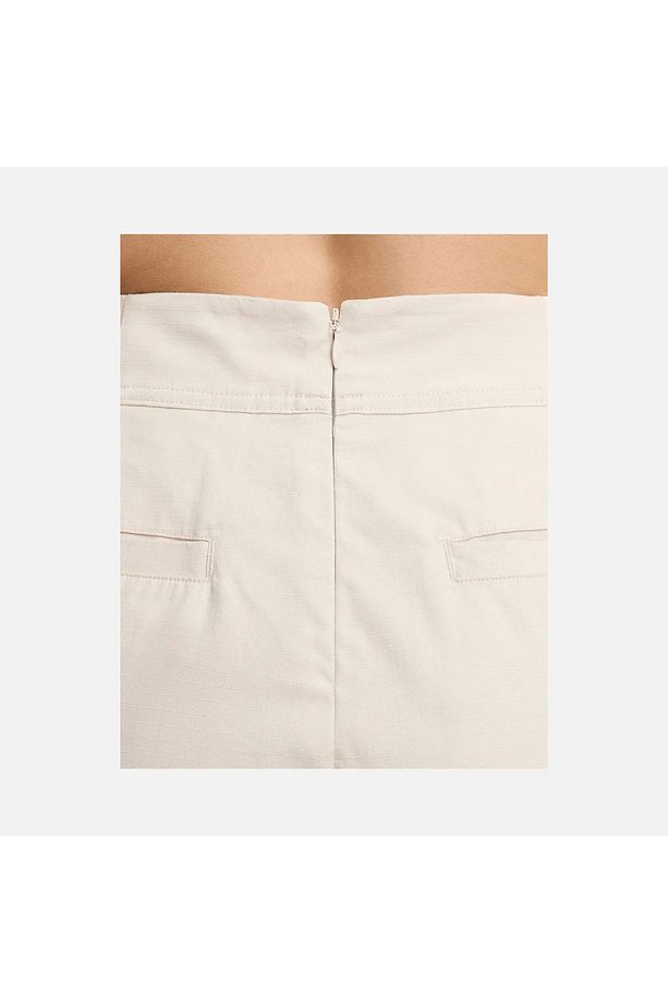 NSW Collection 3" Trouser Short yüksek bel %100 pamuklu Kadın bej pantalon şort FN2167-104 - 7