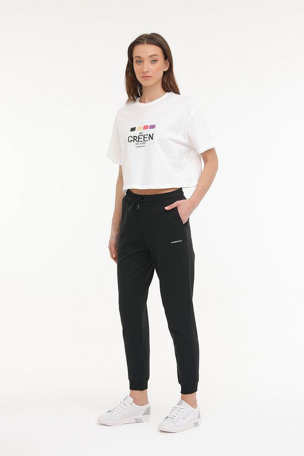 W-CT133 BASIC JOGGER 4FX Siyah Kadın Eşofman Altı - 5