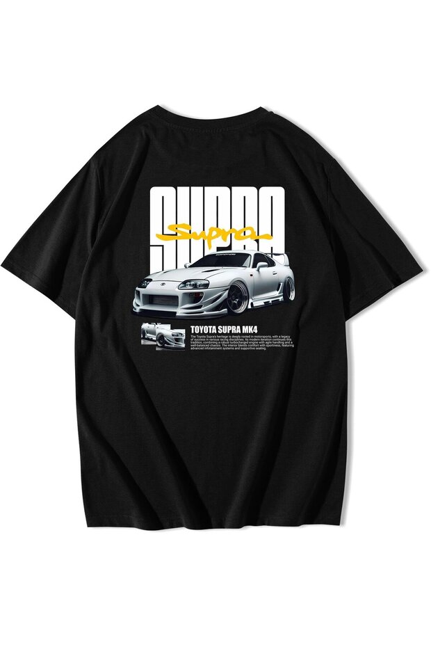 1 T-Shirt Gift for Purchases of 6 or More in Cart - Unisex Oversize Toyota Supra Mk4 T-Shirt