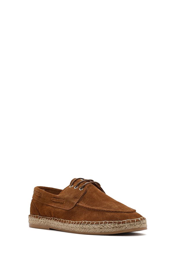 Erkek Taba Süet Deri Espadril 25SFD616210 - 6