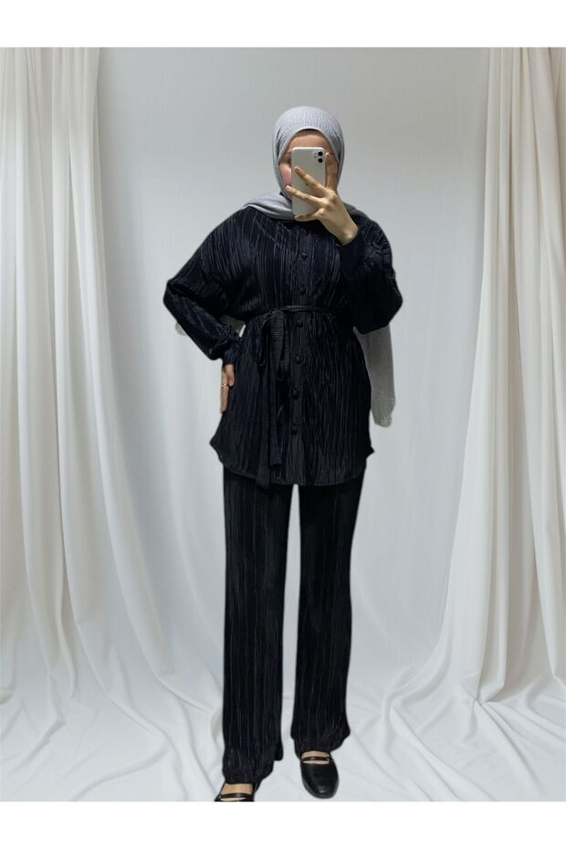 piliseli gömlek takım - 3