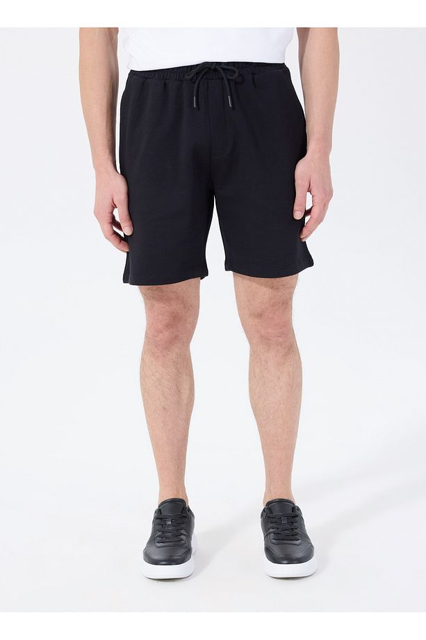 Sweat Şort, S, Siyah - 3