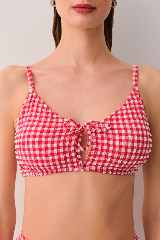 Chris Önü Bağcıklı Bralet Bikini Üst - 3