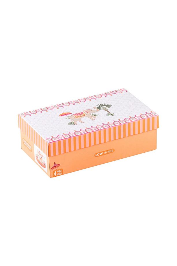 LCW HOME Karışık Baskılı 2 Kişilik Porselen Kahve Fincan Takımı 90 ml - 4