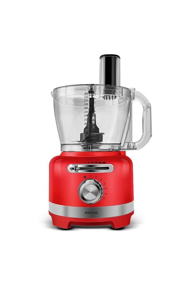 Multiblend Artisan Retro Mutfak Robotu 1000W Red - 6