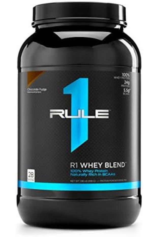 Rule1 1 Protein R1 WHEY BLEND 28 SERV CHOCOLATE FUDGE 2.10LB