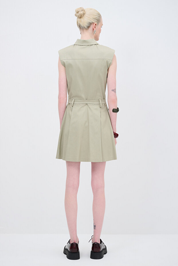 Tencel Mını Gömlek Elbise - 7