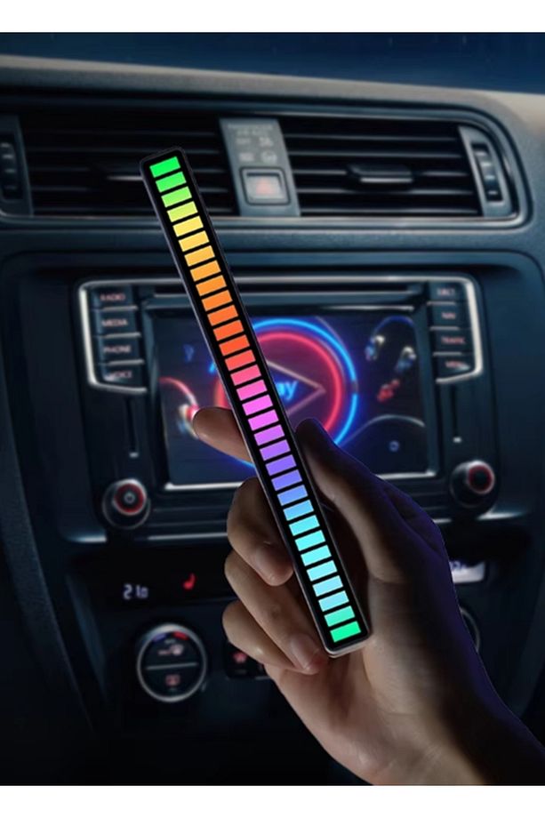Rgb Çubuk Sese Duyarlı Ekolayzer (ŞARJLI-TAŞINABİLİR) Siyah - 5