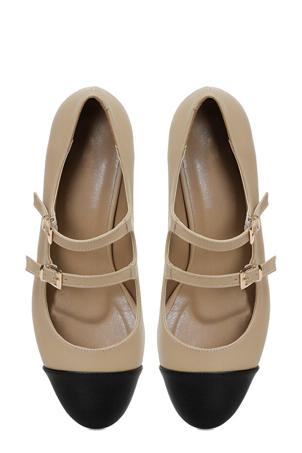 325038.Z 5FX Krem Kadın Topuklu Ayakkabı - 4