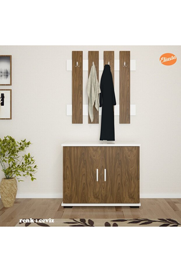 Portmanto Takım Ayakkabılık Vestiyer Askılıklı Ayakkabılık Dolabı - 6