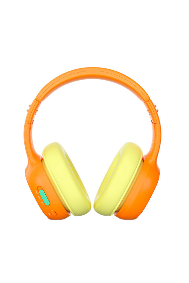 KH03 Kids Noise Cancelling Bluetooth, Safe Volume Control, Wireless Headphones Orange