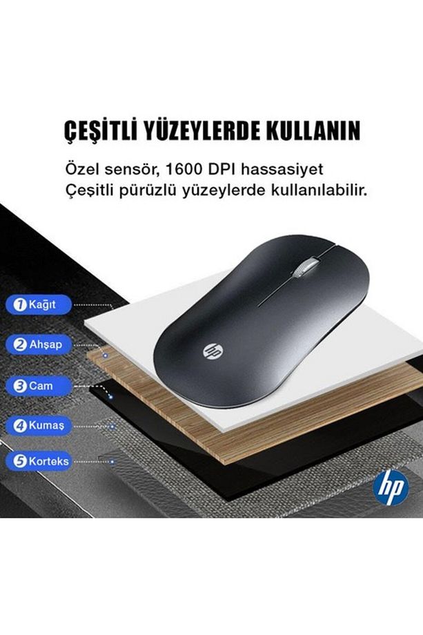 Dm10 2,4ghz Bluetooth Wireless Kablosuz Sessiz Mouse Siyah - 2