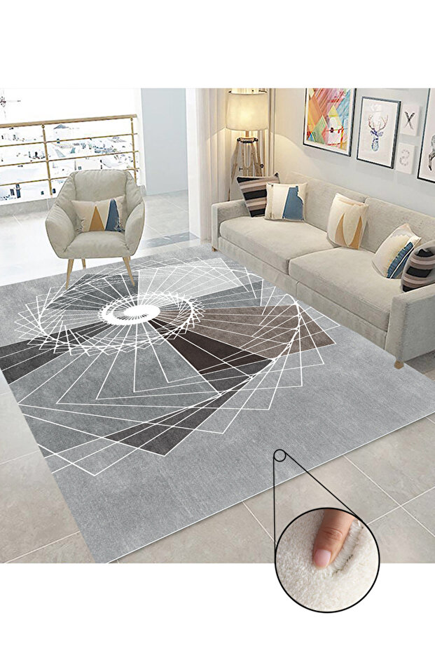 Rectangular Soft Touch Carpet Multicolour 160*230cm - 1