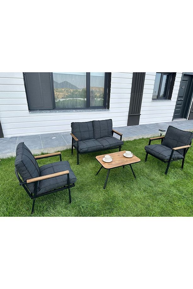 DURU 2-1-1- SEHPA HEDİYELİ , BAHÇE BALKON MOBİLYASI ,ÇAY SETİ , OTURMA GRUBU , CAFE PROJE - 2