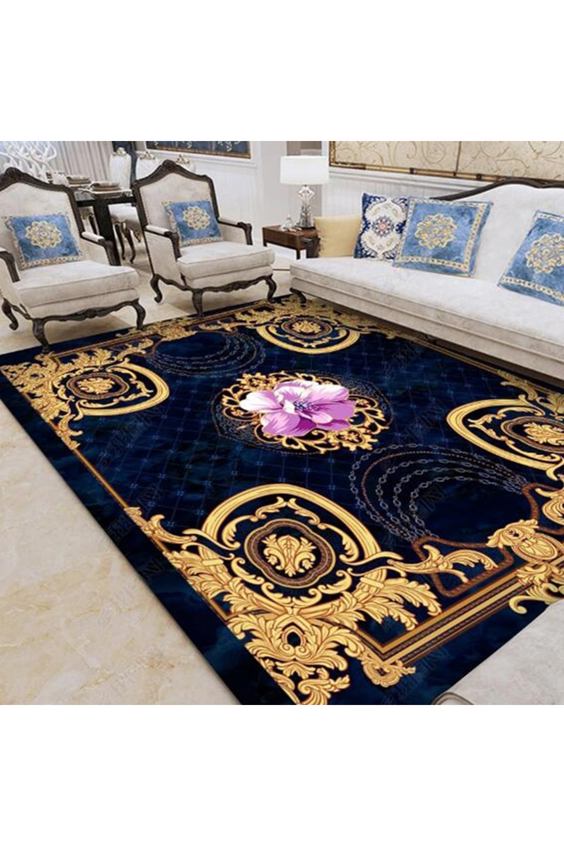 سجادة مستطيلة ناعمة الملمس متعددة الألوان 160 × 230 سنتيمتر - 2
