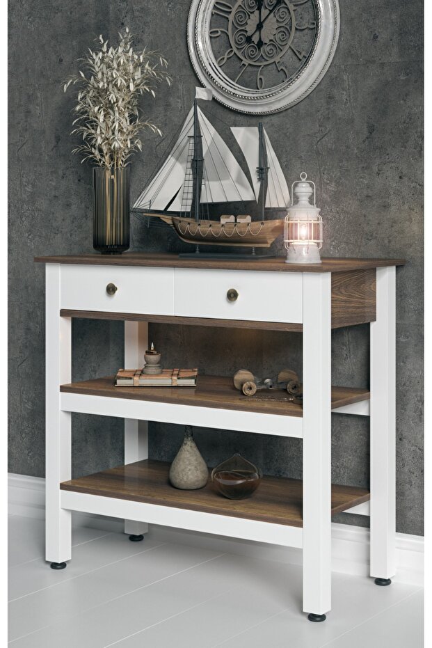 Runa 2 Çekmeceli, Ara Raflı Dresuar - 1