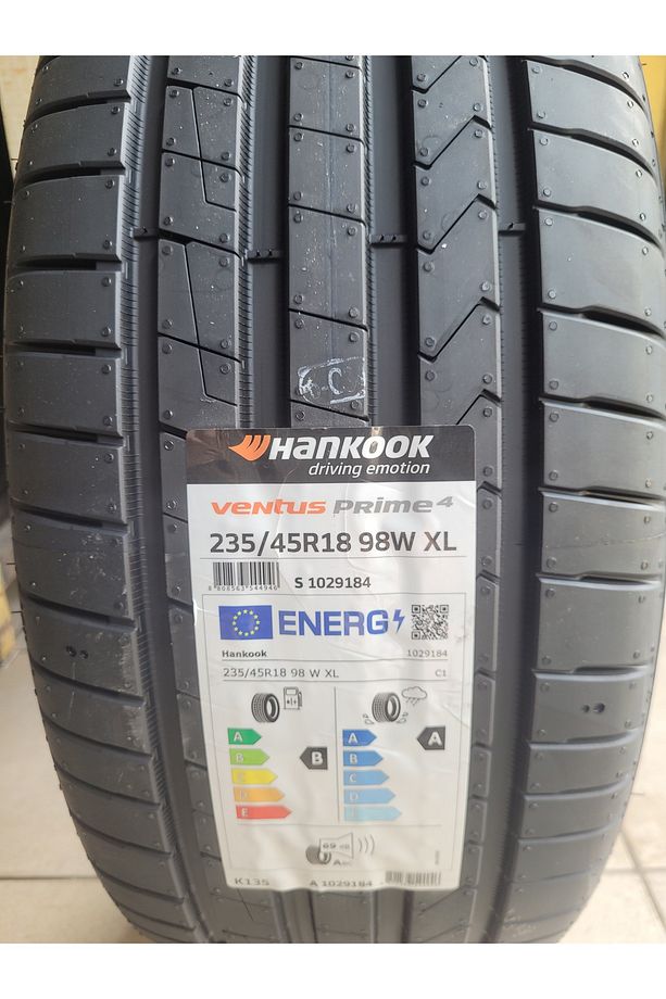 235/45R18 Ventus Prime4 K135 98W XL Set Olarak (4 ADET) A Seri 69Db 2025 Üretim* - 1