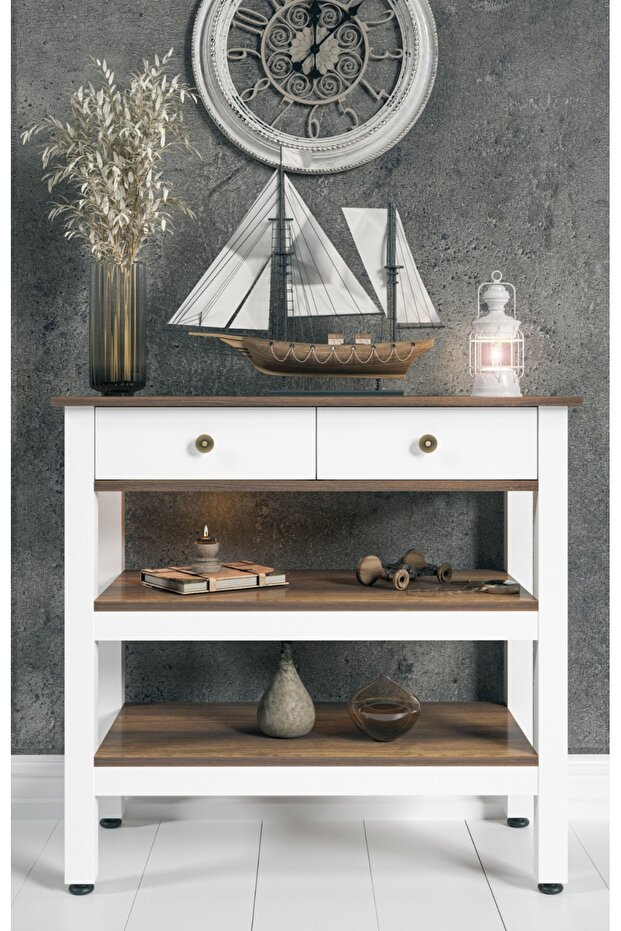 Runa 2 Çekmeceli, Ara Raflı Dresuar - 2