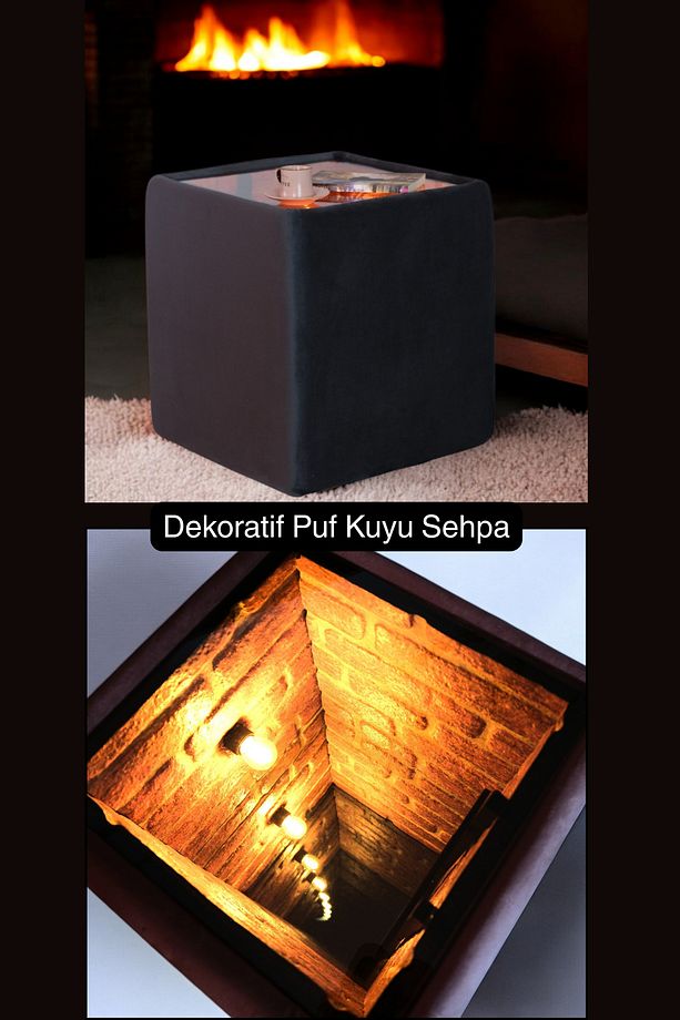 Puf Kuyu Sehpa ,Yan Sehpa, Kahve Sehpası, Sonsuzluk Sehpası, - 1
