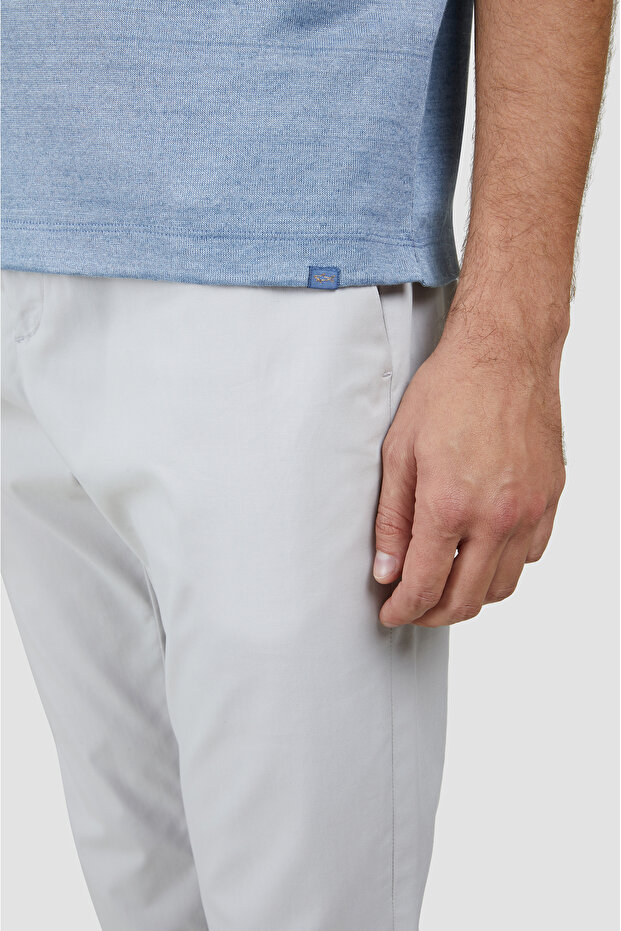 LINEN POLO SHIRT WITH BUTTONS - 4