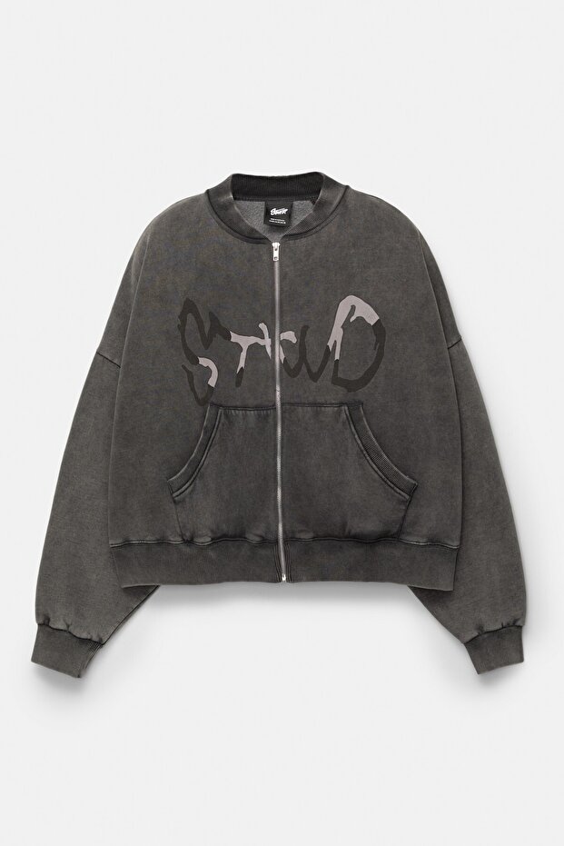 STWD boxy fit crop sweatshirt - 6