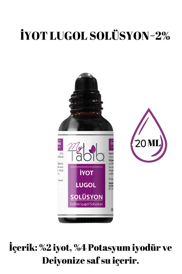 İyot Kafesi Için Sürülebilir Roll-on Başlıklı Lugol Solüsyon %2 | 20 ml | Iyot Lugol - 3