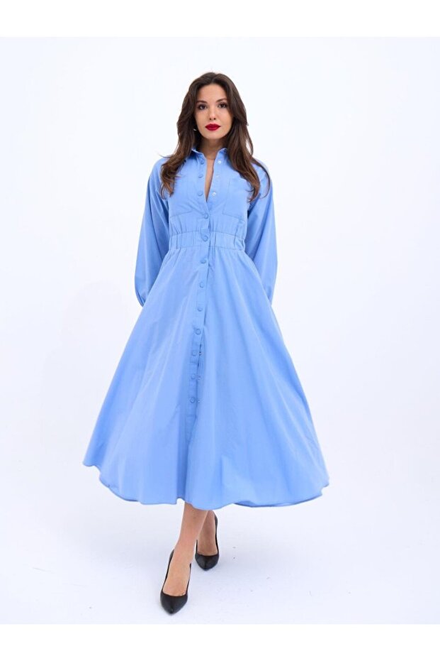 5903 ELBİSE-MAVİ - 2