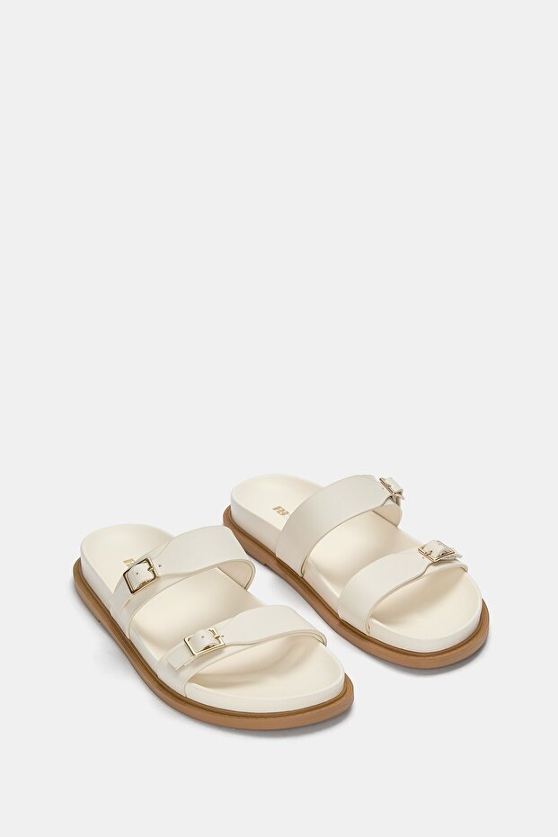 صندل مسطح بأشرطة - 4