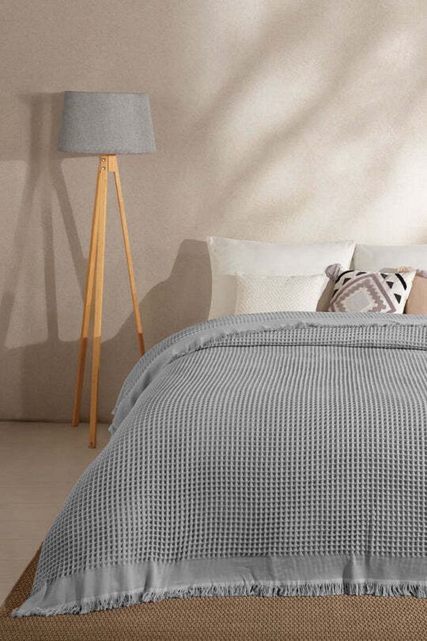 Ruffle Pike Tek Kişilik (160X220 CM) Gri - 4