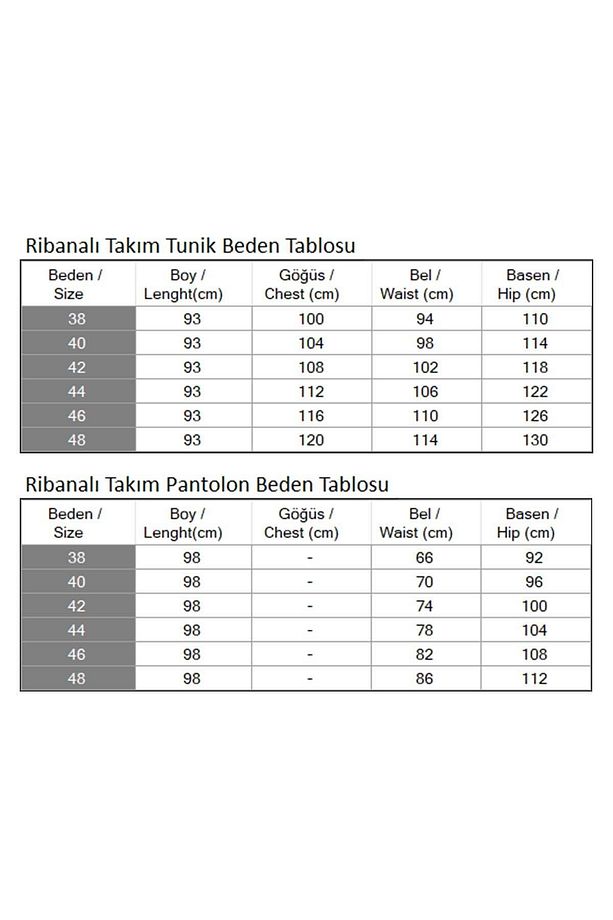 Fermuarlı Ribanalı Takım İndigo 10405 - 6
