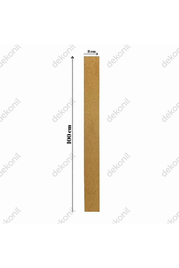 İskandinav Boyanabilir Mdf Duvar Çıtası Mdf 8*100 Cm (3 ADET) - 8