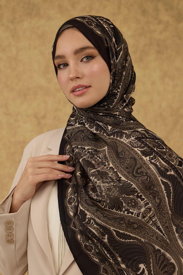 İpekhan Soft Şal Kahverengi 3052-06 - 2