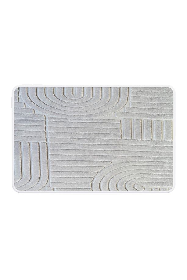Kaymaz Tabanlı Yıkanabilir Wellsoft Banyo Paspası Orla 50 x 80 cm - 1