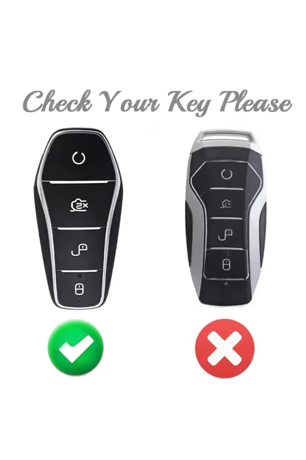 Byd Seal U Dm-I White-Silver Key Case - 2