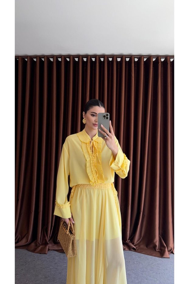 Frilly Yellow Blouse