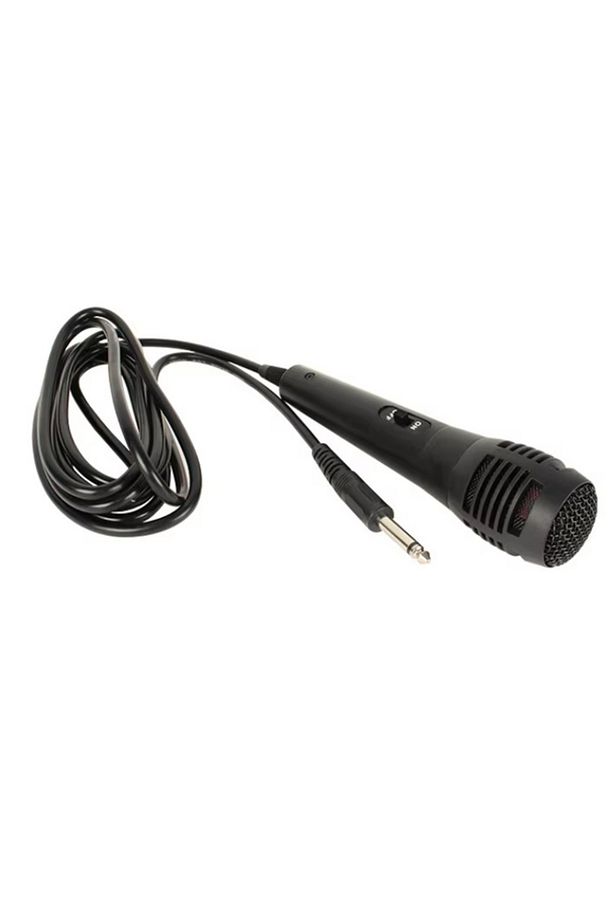 6,35MM JACK GİRİŞLİ DİNAMİK MİKROFON 3 METRE KABLOLU KARAOKE MİKROFON - 3