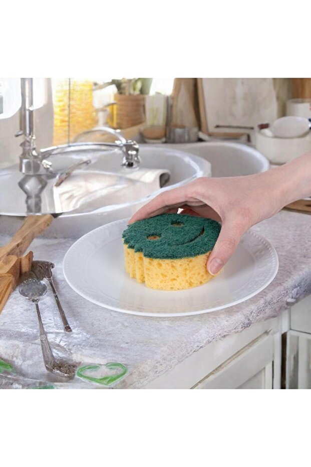 Smiley Face Dish Sponge - 1