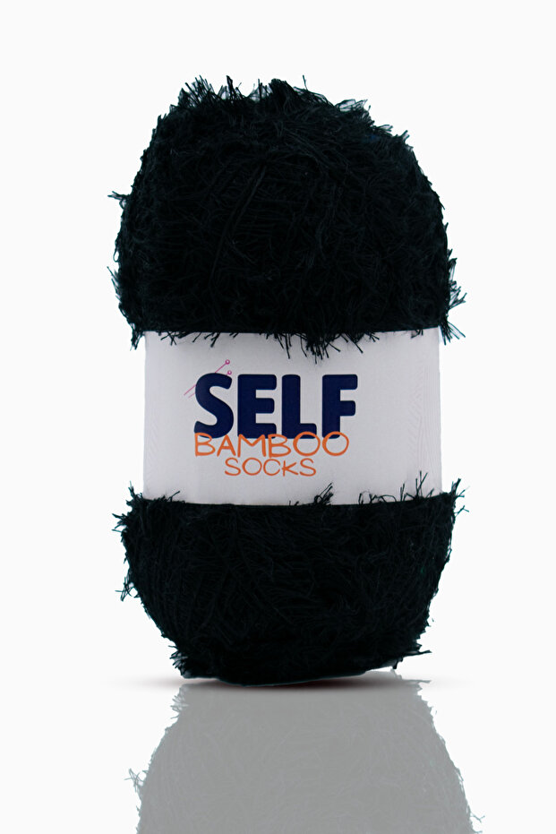 Black Bamboo Soft Qoymalar - Natural Knitting Yarn (Self Bamboo Socks)