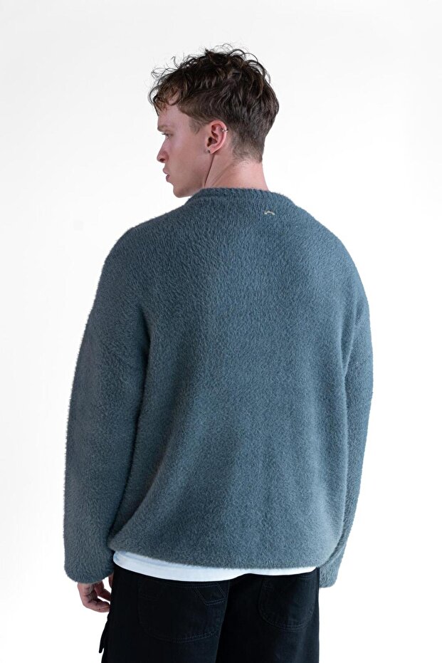 Grey Knit Sweater - 3