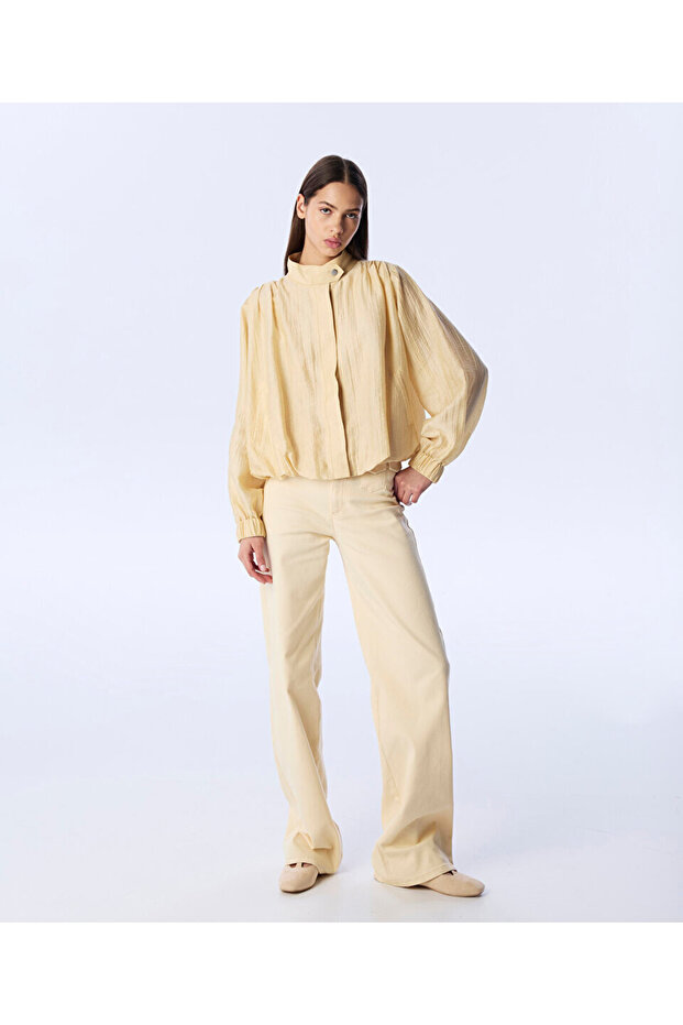 DOKULU BOMBER CEKET - 5