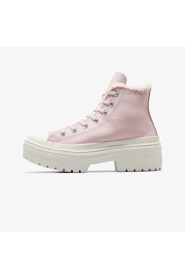 Chuck Taylor All Star Lugged Heel Unisex Pembe Deri Platform Bot - 4