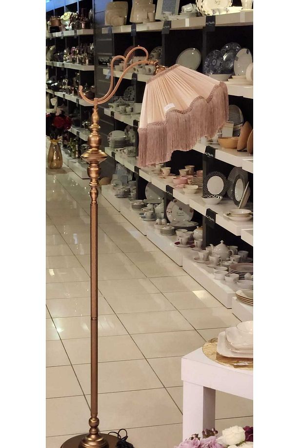 Erva Lambader 170cm. BRONZ Ayak VİZON Rengi Şapka - 2