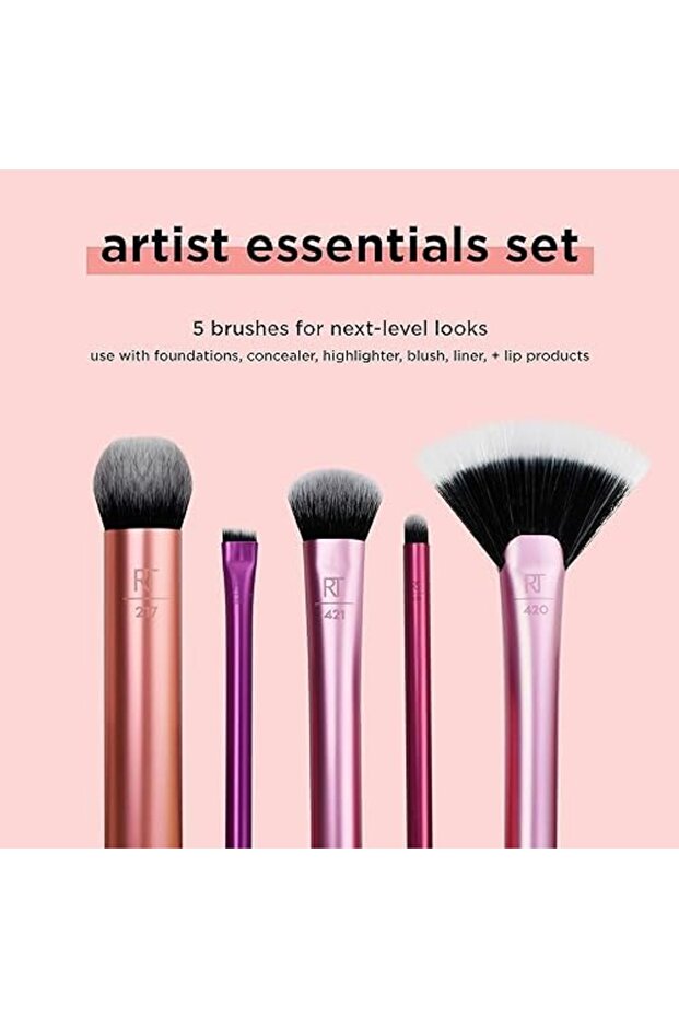 Real Techniques Artist Essentials Complete Face Makeup Brush Set For Makeup Artist Inspired Looks - 6