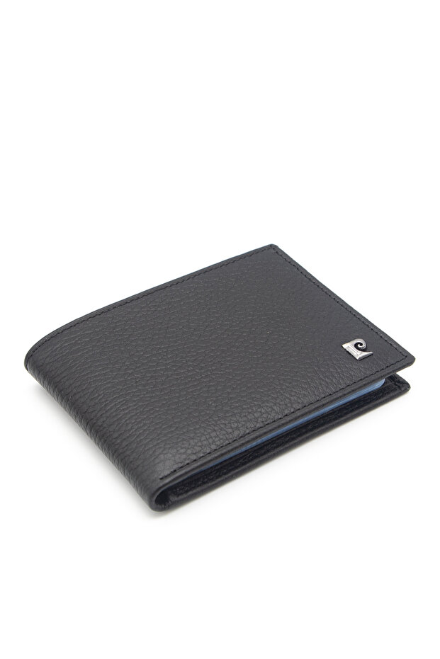 Black floater leather credit card holder 075a41