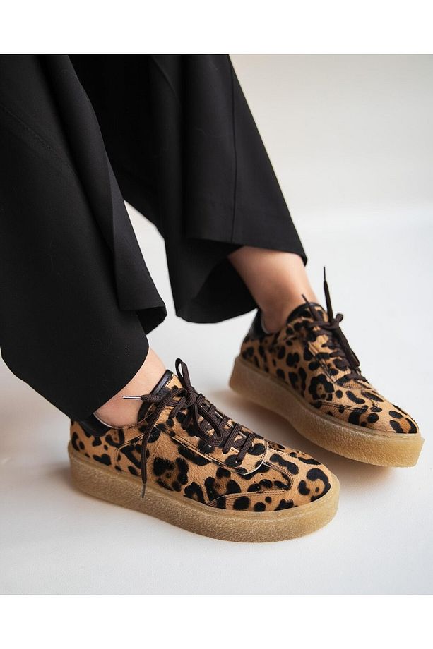 BROKLY LEOPAR SÜET SPOR AYAKKABI - 4